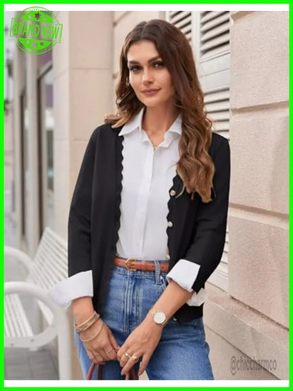 Lightweight 3/4 Sleeve Cardigan for Women V-Neck Button Down Bolero Shrugs